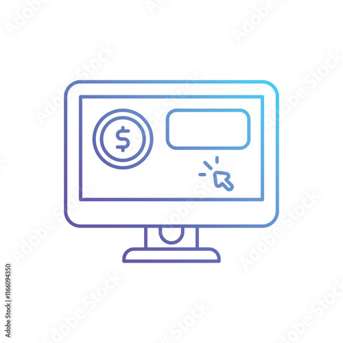 Pay Per Click vector icon