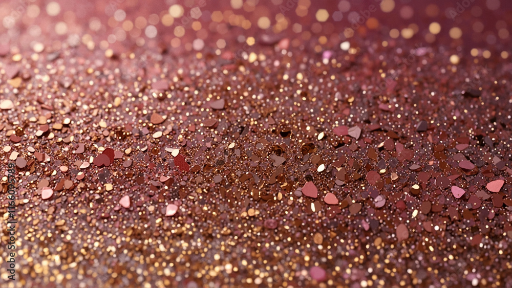 Glitter texture with pink and gold sparkles Glitter texture with pink and gold sparkles