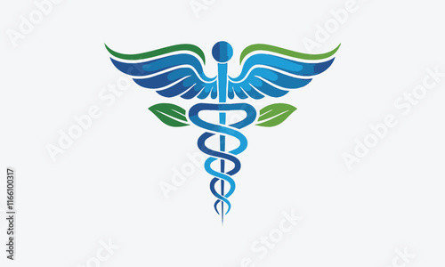 Collection of caduceus illustrations composted with poisonous snakes, easily editable.