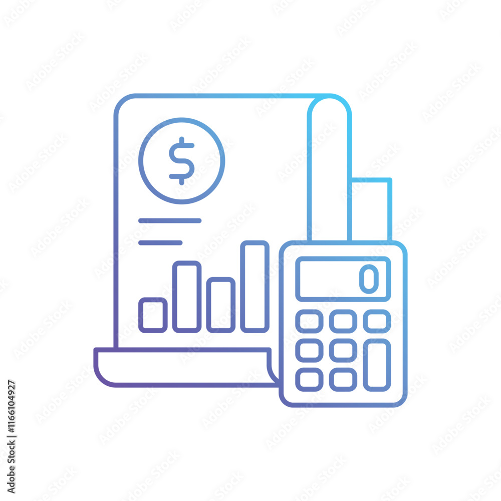 Budget Accounting vector icon Budget Accounting vector icon