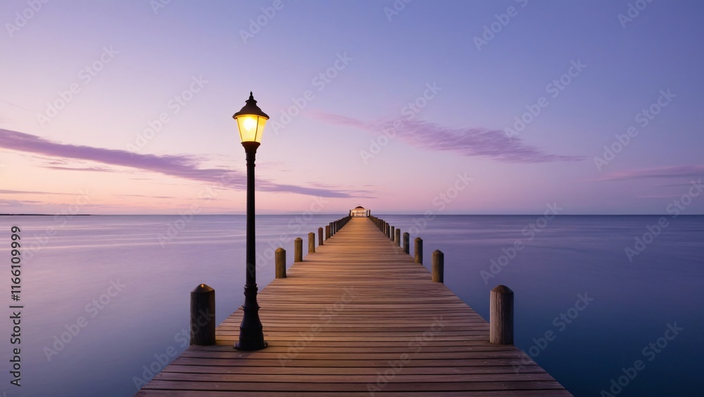 pier in the sea , AI Generated.