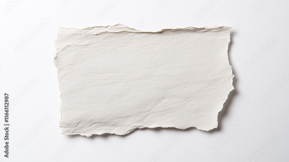 Obraz premium Torn white paper
