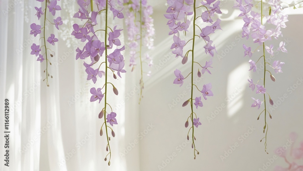 flowers in a window , AI Generated.