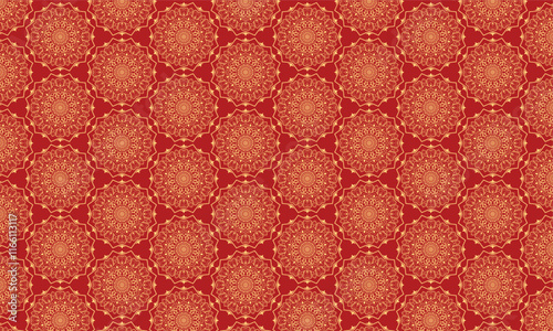 Flower seamless pattern with twisted lines, vector linear tiling background, stripy weaving, optical maze, twisted stripes. Black and white design.