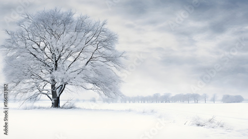 Wallpaper Mural Serene and Icy Winter Landscape Capturing Nature's Uninterrupted Tranquility by F.H Winter Torontodigital.ca