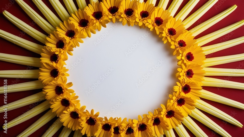 sunflower background , AI Generated.