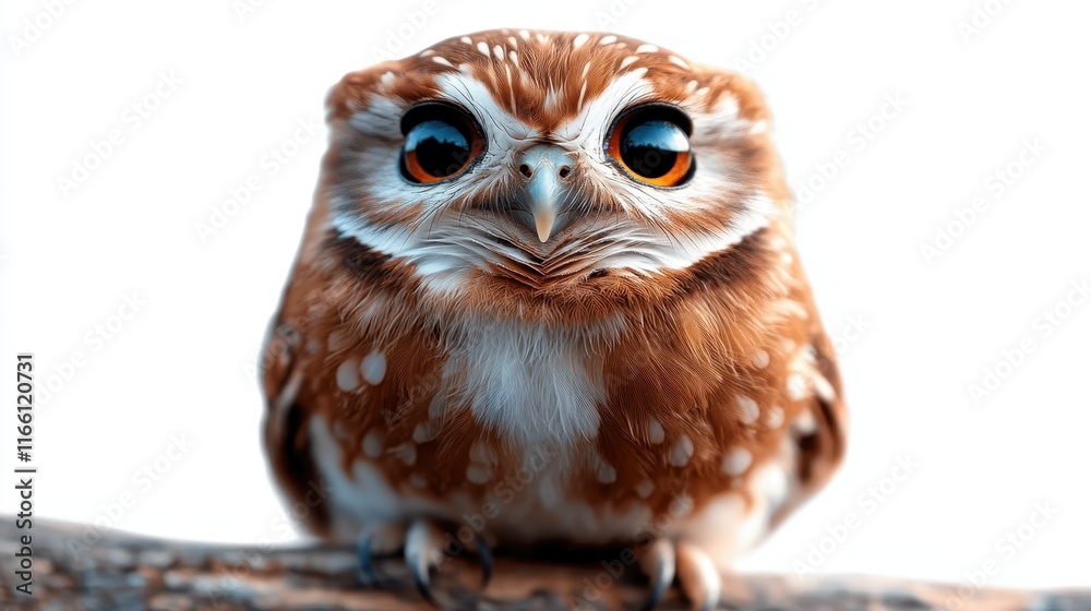 An enchanting close-up of a small owl, with large expressive eyes and a distinctive plumage, exuding charm and wisdom, beautifully framed in soft light. An enchanting close-up of a small owl, with large expressive eyes and a distinctive plumage, exuding charm and wisdom, beautifully framed in soft light.