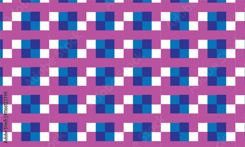 Box Seamless pattern with twisted lines, vector linear tiling background, stripy weaving, optical maze, twisted stripes. 