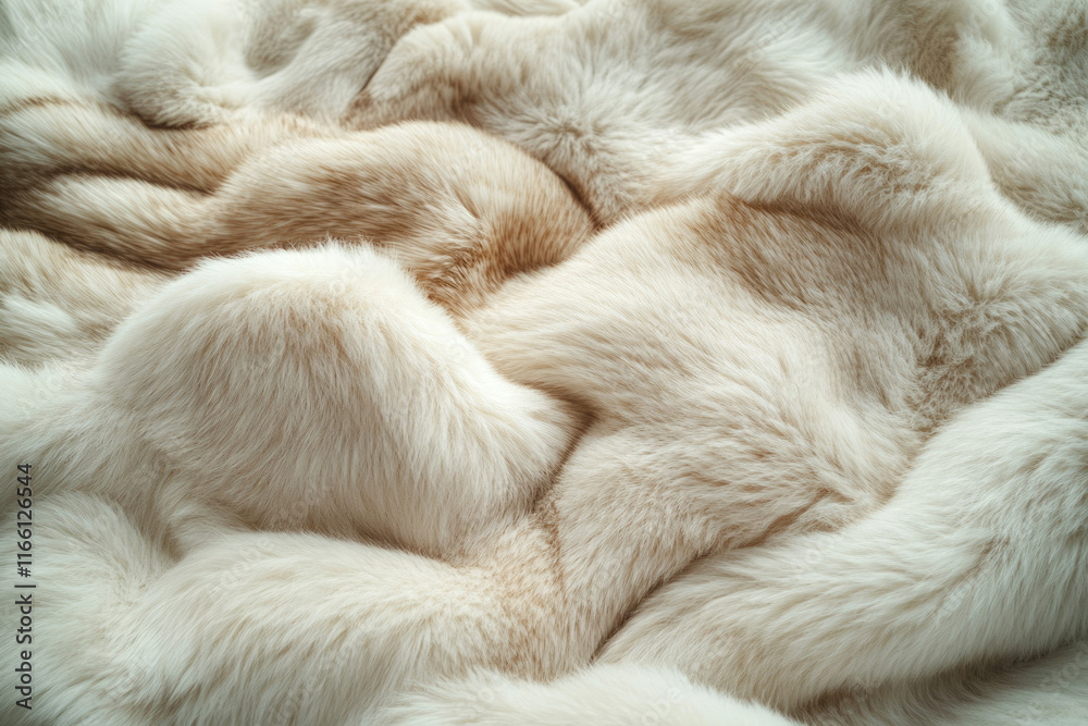 Luxurious cream-colored fur texture, soft and fluffy, elegant and warm. Luxurious cream-colored fur texture, soft and fluffy, elegant and warm.
