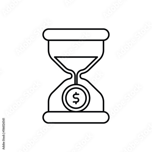 Time Is Money vector icon