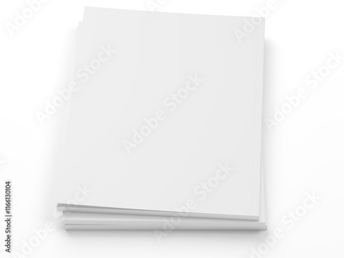 Open magazine with a glued binding. Vertical A4 format.