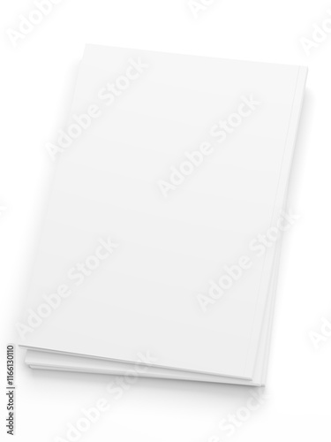 Open magazine with a glued binding. Vertical A4 format.