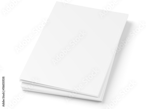 Open magazine with a glued binding. Vertical A4 format.