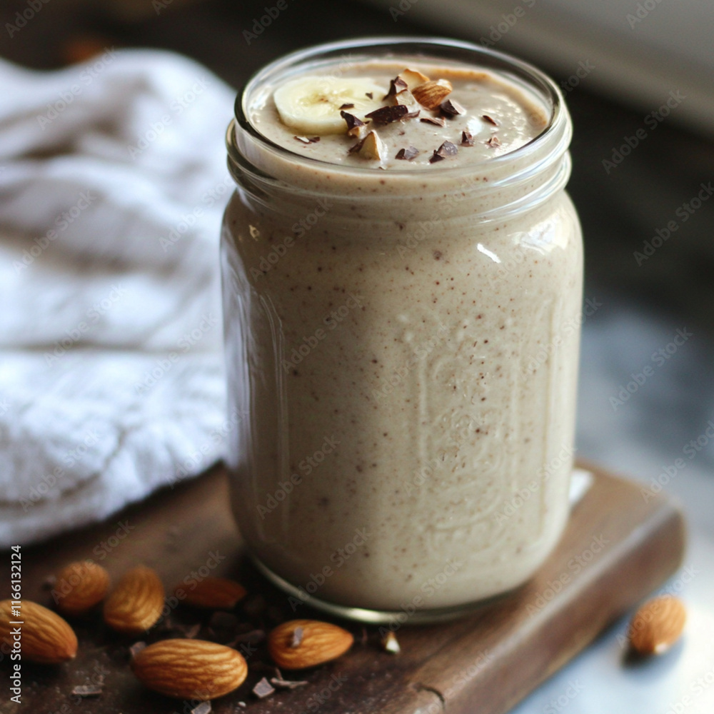 Almond, Banana, and Cocoa Smoothie Almond, Banana, and Cocoa Smoothie