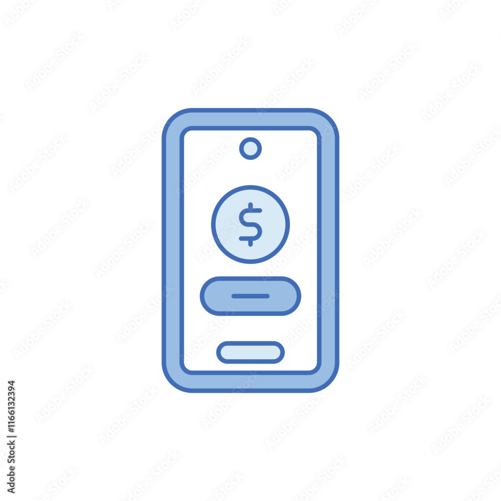 Online Money vector icon Online Money vector icon