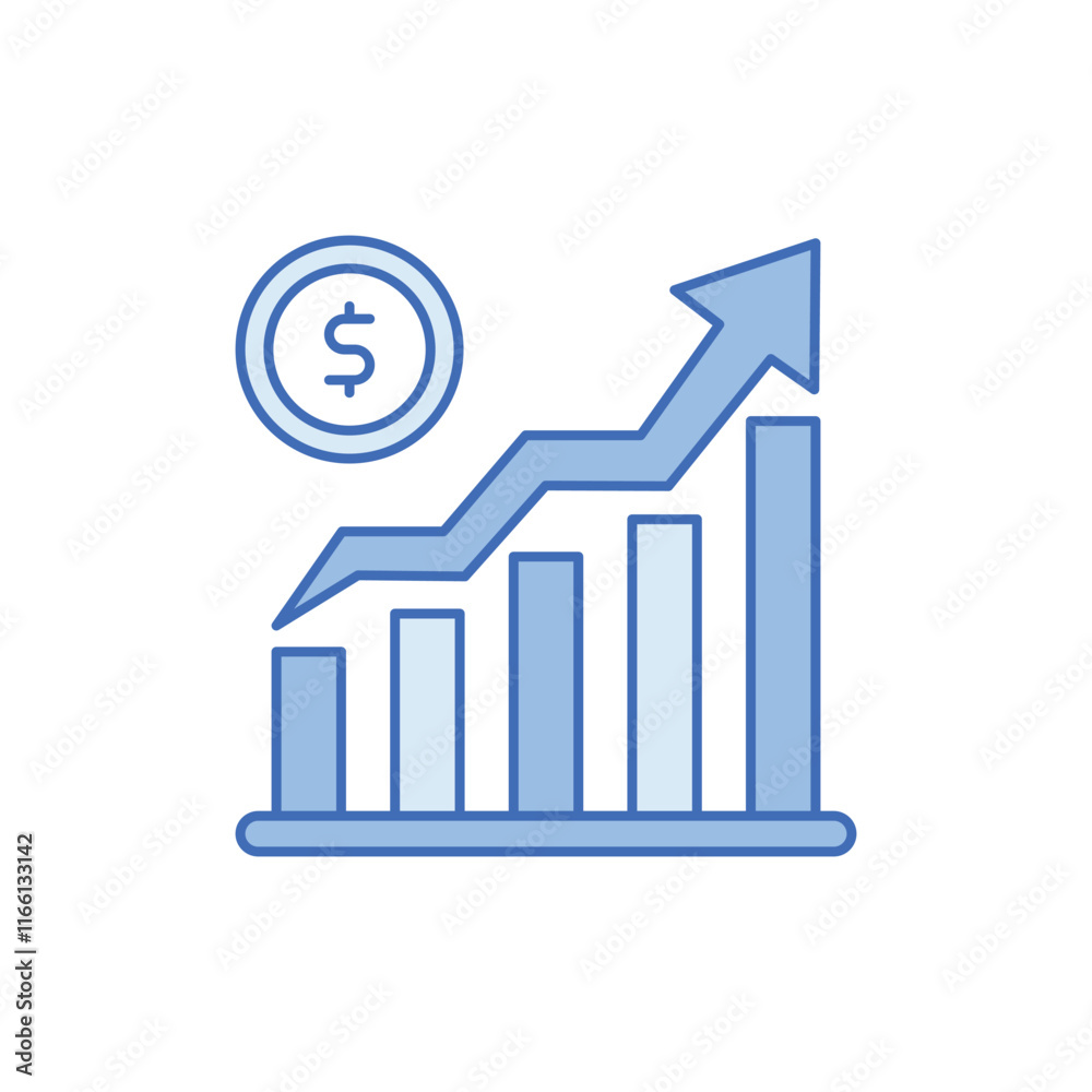 Career Growth vector icon Career Growth vector icon