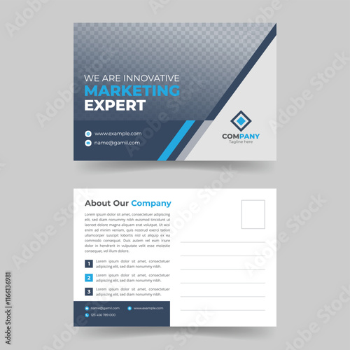 Stylish Business Postcard Template for Agencies