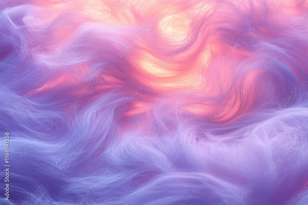 Soft, pastel-colored fibers swirl in a dreamy, ethereal pattern, illuminated by warm light. Soft, pastel-colored fibers swirl in a dreamy, ethereal pattern, illuminated by warm light.