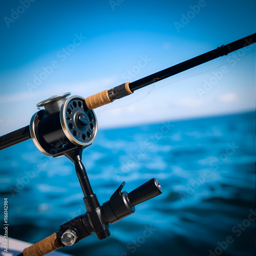 Fishing Line On Reel photo