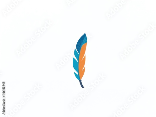 Free Download Colorful feather graphic design suitable for creative projects and artistic expression - GFXLoad