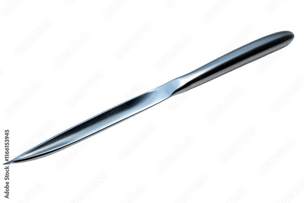 A scalpel used in a medical procedure with gloves nearby A scalpel used in a medical procedure with gloves nearby