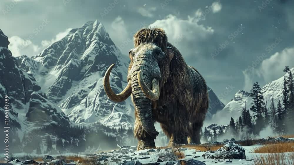 Majestic Mammoth in Winter Wonderland Majestic Mammoth in Winter Wonderland