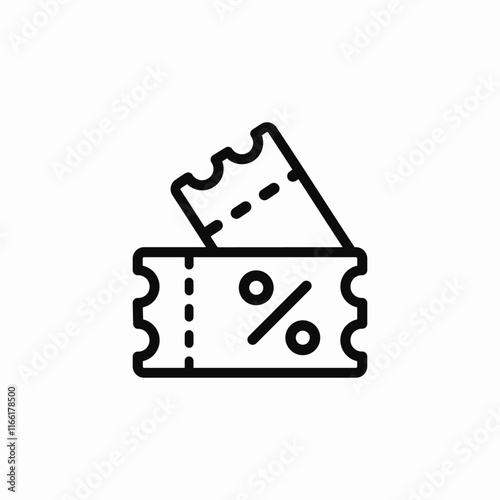 discount coupon icon sign vector