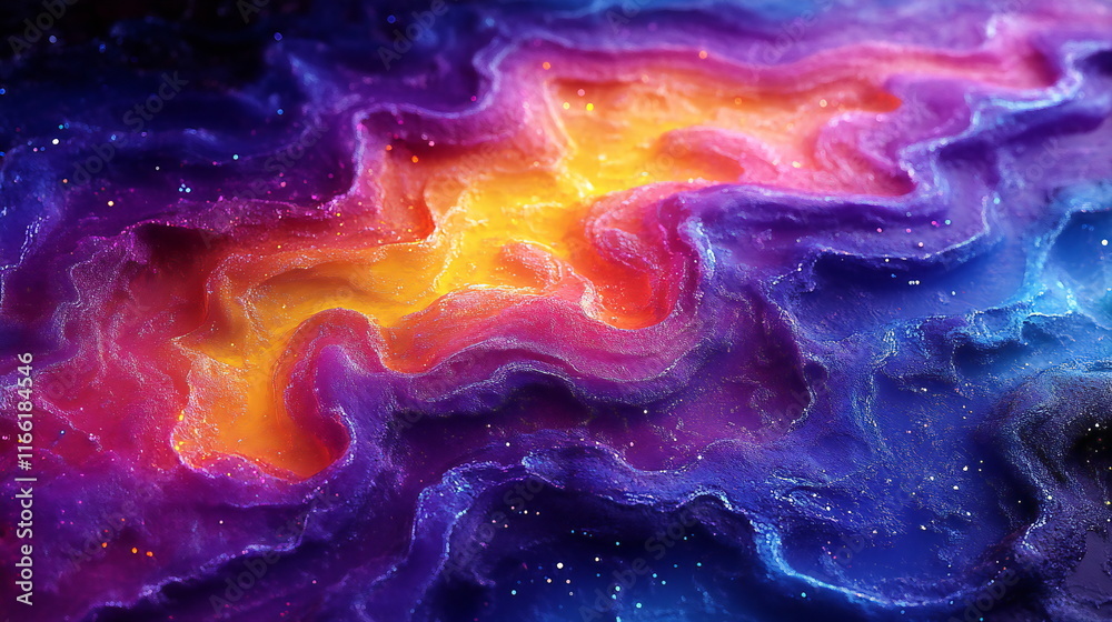 Cosmic swirl of vibrant colors showcasing a mesmerizing galaxy in deep space Cosmic swirl of vibrant colors showcasing a mesmerizing galaxy in deep space