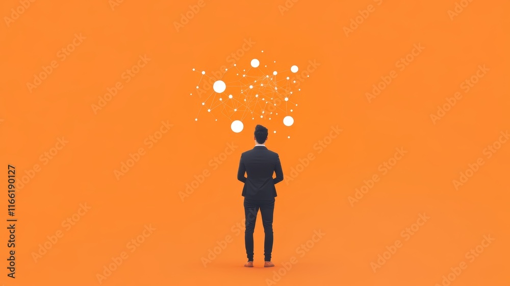 Obraz premium orange slide background