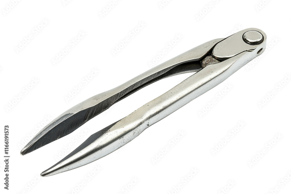 Stainless steel tweezers designed for precision in various tasks such as crafting and beauty routines at home or in professional settings Stainless steel tweezers designed for precision in various tasks such as crafting and beauty routines at home or in professional settings