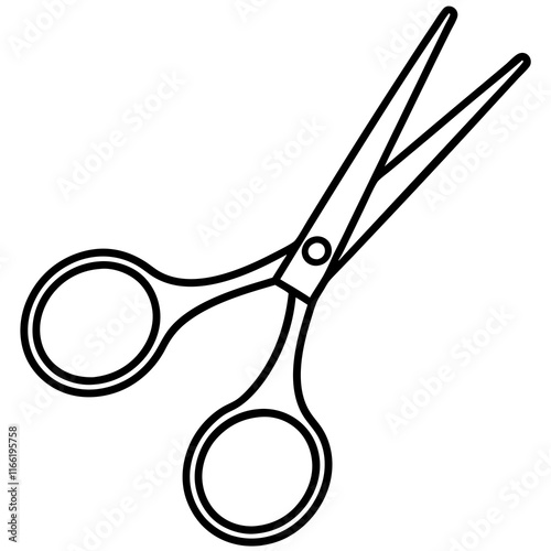 Minimal Surgical Scissors Silhouette