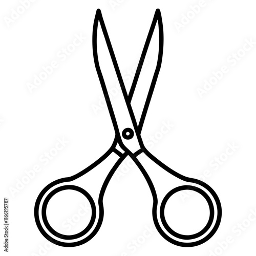 Minimal Surgical Scissors Silhouette