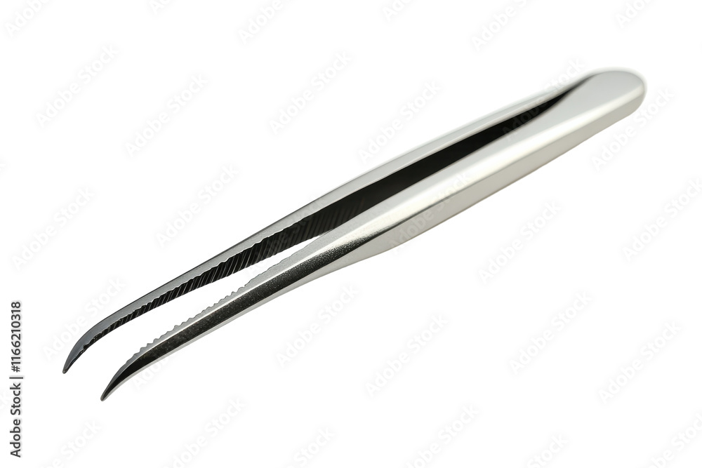 Precision stainless steel tweezers designed for fine tasks in crafting and beauty applications Precision stainless steel tweezers designed for fine tasks in crafting and beauty applications