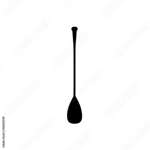 Minimalist paddle in black and white