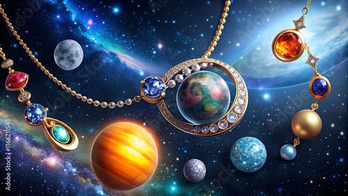 Jewelry Rings Earrings Pendants Chains Diamonds Stores Showcase Sale Shop Space Stars Cosmos Planets Moon Sun Universe Infinity Galaxies Constellations Asteroids Meteorites Milky Way Time Backgrounds photo