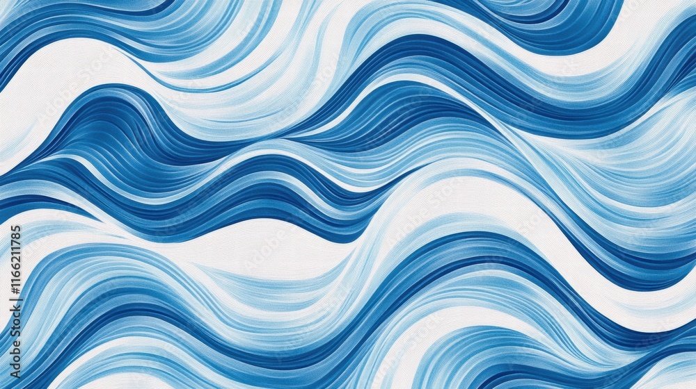 Creating a seamless wave like pattern that captures the flow of water in shades of blue for artistic design. Generative AI Creating a seamless wave like pattern that captures the flow of water in shades of blue for artistic design. Generative AI