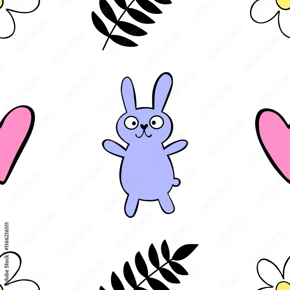 Valentine hearts seamless 14 February love pattern for wrapping paper Valentine hearts seamless 14 February love pattern for wrapping paper
