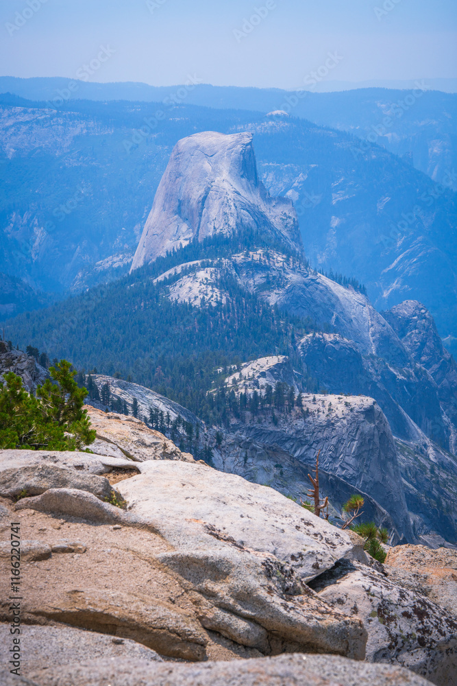 hiking to clouds rest in yosemite, california, usa