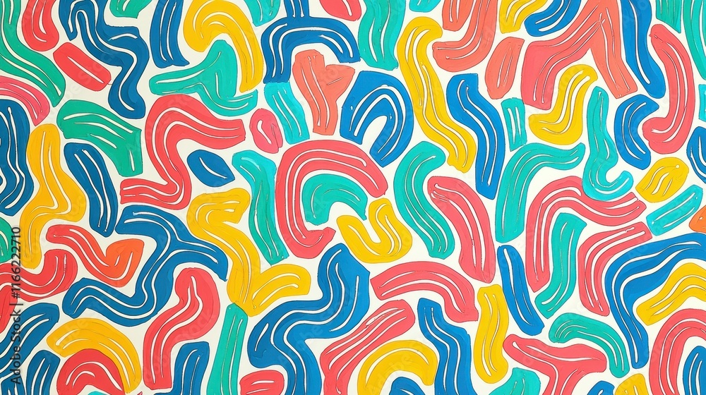 Vibrant Abstract Swirls: A Colorful Composition Vibrant Abstract Swirls: A Colorful Composition