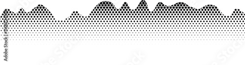 mountain dot gradient abstract background pattern vector black art white illustration graphic stipple grain grunge geometric texture vintage shape range design effect noise retro point pointillism ele