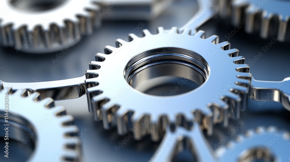High Detail Dynamic Gears with Professional Lighting High Detail Dynamic Gears with Professional Lighting