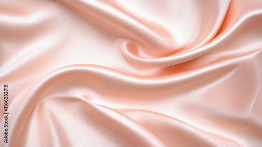 Obraz premium Elegant soft pink silk fabric with luxurious smooth texture