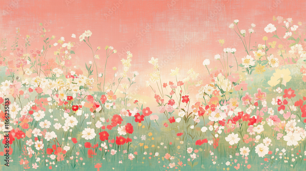和柄-梅と菊 和柄-梅と菊