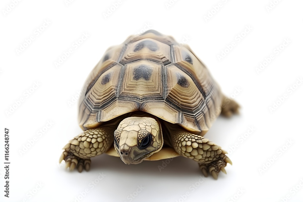 Tortoise Isolated on White Background. Tortoise Isolated on White Background.