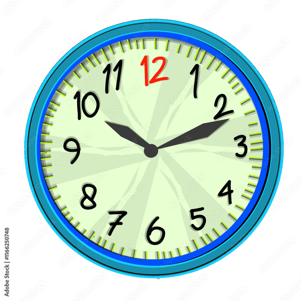 illustration of a wall clock icon showing ten past ten illustration of a wall clock icon showing ten past ten