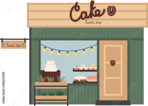 Cake Sweets Shop Facade