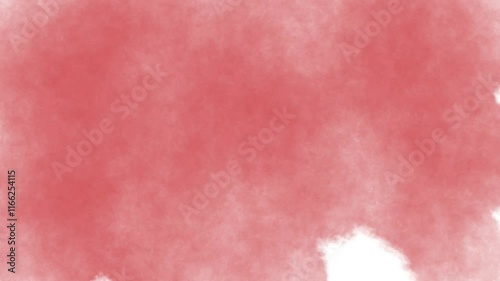 Beautiful Timelapse of Paintbrush Painting Watercolor Watercolour on Rough Textured Paper Background 4K Intro Reveal Animation Loop dark terracotta red
