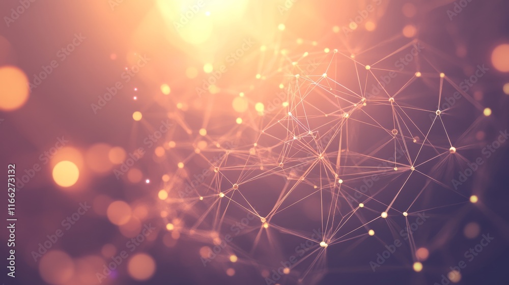 Abstract Neural Connections in Soft Light Environment Abstract Neural Connections in Soft Light Environment