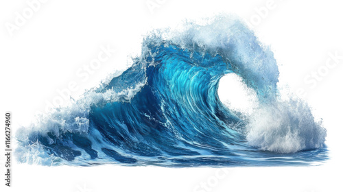 Fototapeta Naklejka Na Ścianę i Meble -  Sea wave transparent background