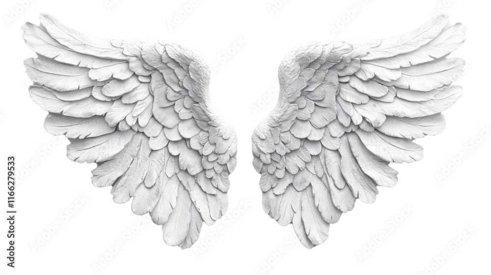 Obraz premium Angel wings transparent background